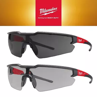 £11.95 • Buy Milwaukee Safety Glasses Enhanced - Tinted Sun Glasses - Grey Or Black Tinted