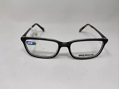 TRUE RELIGION T007 BLACK GRAY TORTOISE FLEX HINGE EYEGLASS 54/17/140 Frame :Z39 • $65