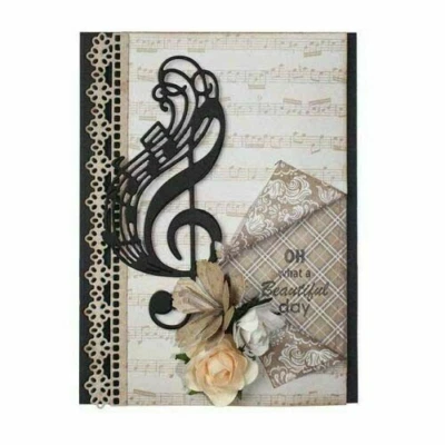 £3.26 • Buy Musical Note Metal Cutting Die Scrapbooking Paper Dies Craft Cardmaking Stencil