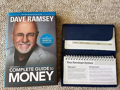 Dave Ramsey Financial Peace Univ. Starter Envelope System Blue Wallet + HB Book • $14.45