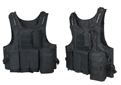 Oxford Tactical Vest Mens Military Hunting Vest Molle Waistcoat Combat Carrier • $46.99