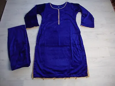 £25 • Buy NEW Boutique Design Salwar Kameez Plain Velvet Stitched 2pc Suit  For Winter