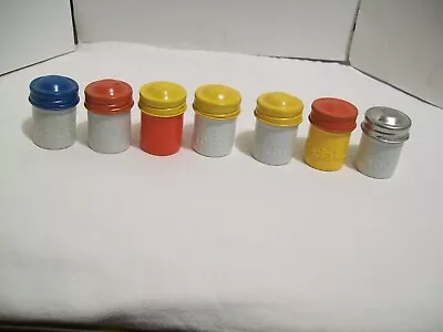 Lot Of 7 Vintage KODAK Metal 35mm FILM CANISTERS Containers White & Other Colors • $29.99