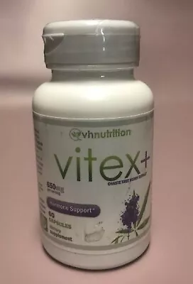 VH Nutrition Vitex Chaste Tree Berry Extract 650mg 60 Capsules Exp 9/2 • $10.75