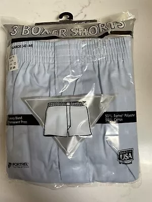 New Vintage Boxers Mens XL  3 Pair Sealed Pkg Luxury Blend Permanent Press USA • $36.95