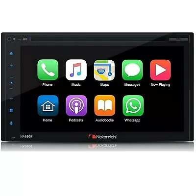 Nakamichi NA6605 6.8  Double-Din In-Dash Multi-Media Receiver Bluetooth DVD+RW • $349.95