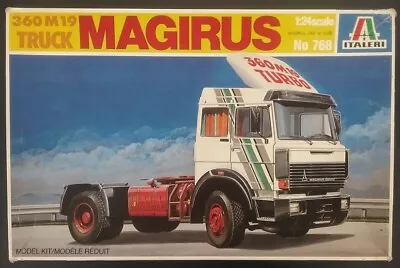 Older Italeri Magirus 360 Big Rig Plastic Truck Model 1/24 # 768 • $80