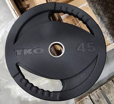 NEW! TKO SIGNATURE RUBBER OLYMPIC PLATE 45 LB - Sold By EACH • $49.99