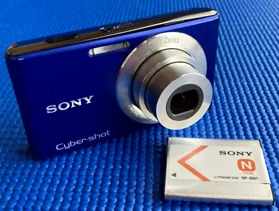 Sony Cyber Shot DSC-W530 14.1MP 4.0x Compact Digital Camera Blue F/S From Japan • $129.99