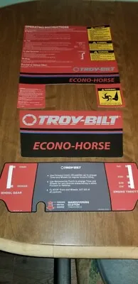 Troy-Bilt  Econo  Horse Tiller Decal • $45