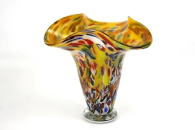 Vintage Murano Trumpet Art Glass Vase • $425