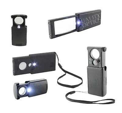 Quality Optics - USA Slide-Out Auto-On LED Illuminated Magnifier • $7.99