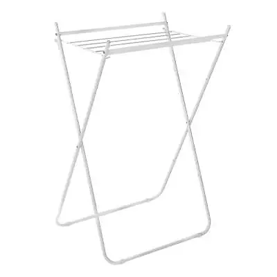 Metal Folding Clothes Drying Rack White • $24.99