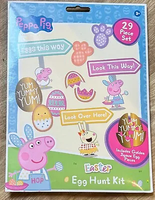 PEPPA PIG Easter Egg Hunt Kit - 29 Piece Set - NEW / SEALED • £2