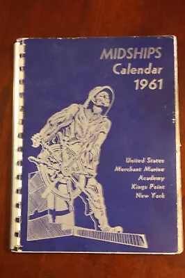 Vintage 1961 Midships Calendar United States Merchant Marine Academy Kings Point • $19.95