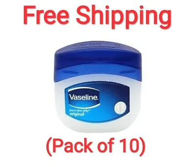 10 Pack Mini Vaseline Petroleum Jelly Lip Balm Travel Size 5.5g. EXP DATE 9/2024 • $11.25