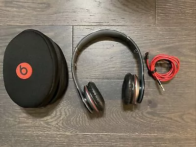 Beats By Dr Dre Monster Solo Hd Headphones (Black) With Case Tested And Working • $31