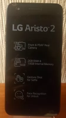 LG Aristo 2 LM-X210MA Smartphone - MetroPCS Locked Factory Reset Good Phone • $33.20