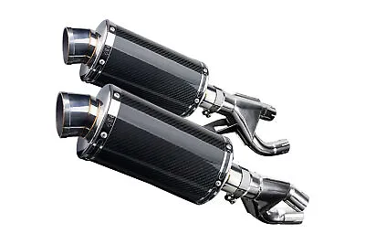 Yamaha VMAX Delkevic Slip On DS70 9  Carbon Fiber Oval Muffler Exhaust 84-07 • $518.99