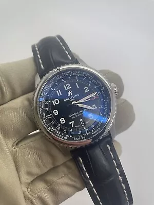 Breitling Men's Navitimer 8 Unitime Black Dial Automatic Watch AB3521U41B1P1 B+P • $4400