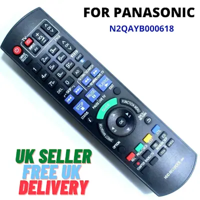 N2QAYB000618 HDD DVD IR6 Recorder Remote Control For Panasonic DMR-HW100 HW200  • £12.14