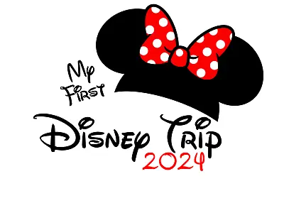 Disney Mickey Mouse Or Minnie MY FIRST DISNEY TRIP  2024 Iron On Transfer • $9.15
