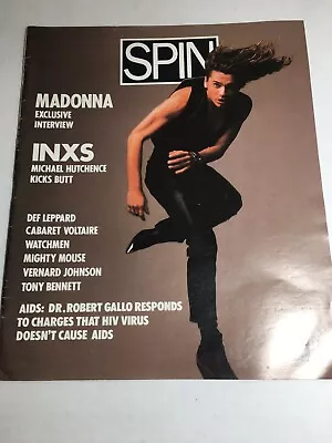 Spin Magazine - INXS Michael Hutchence Cover Clean Cover (No Label) • $39.99