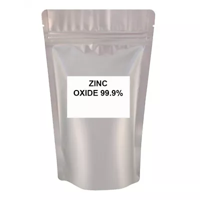 Zinc Oxide Powder 99.9% Pharma Grade Zinc White Zincum Oxydatum BP USP • £68.95