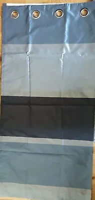 Next Grey Charcoal Stripe Odd One Panel Curtain135(W)x137(L)cm - Taffeta Look  • £16.99