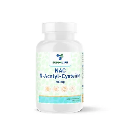 NAC N-Acetyl-Cysteine 600mg 120 Capsules • £12.95