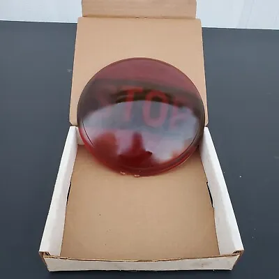 Vintage NOS Red Glass Stop Lens LS 321 KD Truck 254 Classic-International  • $39.99