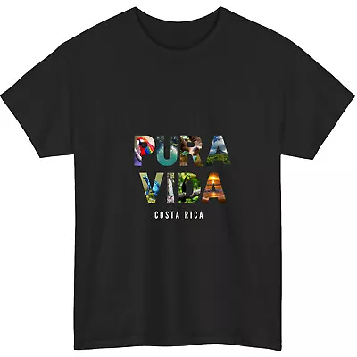 Pura Vida Costa Rica Tropical Vacation Souvenir Gift Unisex T-Shirt • $22.99