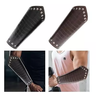 PU Leather Arm Guard Wrist Guard Adjustable Vintage Accs Knight Medieval • $8.67