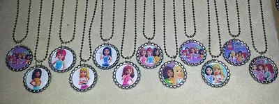 $11.99 • Buy SET OF 12 LEGO FRIENDS Bottlecaps W/ 12 Necklaces. Birthday Party Favors.