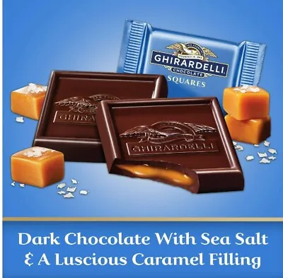 $17 • Buy Ghirardelli Dark Chocolate Sea Salt Caramel Square - Bulk Limited Value Price!!!