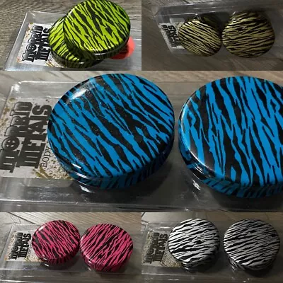 Morbid Metals Body Jewelry: Plugs - Zebra Print • $10.79