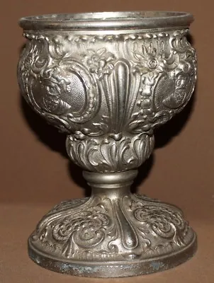 Antique Victorian Ornate Metal Goblet Chalice • $166.85