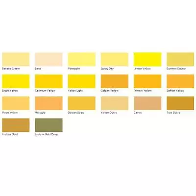 DecoArt Americana Acrylic Paint 59ml 2oz Yellows • £2.79