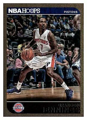 2014 Hoops #87 Brandon Jennings    Detroit Pistons • $1.50