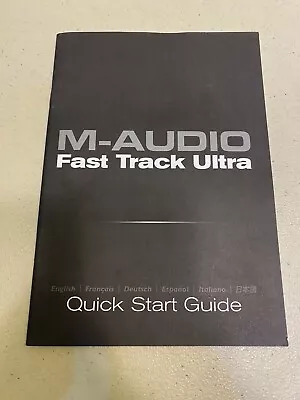 M-Audio Fast Track Pro Manual ONLY Instructions • $9.74