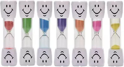 Transun Moo 7 Pack 2 Minutes Hourglass Brushing Teeth Timers Colorful Sand Timer • $13.54
