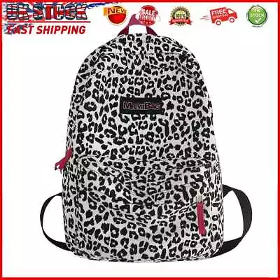 £12.49 • Buy Preppy Style Women Canvas Print Backpack Casual Large Rucksacks (Leopard)