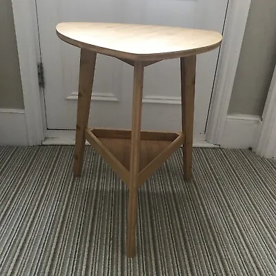 £30 • Buy Futon Company New Unused Side Table Triangle Light Brown Bamboo Plectrum