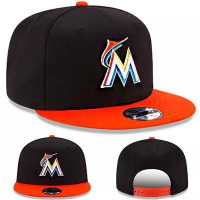 New Era Miami Marlins Kids Snapback Hat MLB League Basic 2 Tone Color Youth Cap • $28.95