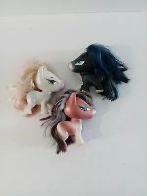 Bratz Babyz Ponyz Lot Mini Horse Black Brown White Figure Toy MGA Doll Vintage  • $14.99