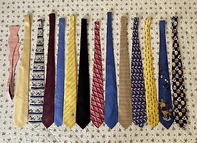 Lot Of 14 Kenneth Cole Van Heusen Penguin Designer Men’s Neck Ties Tie • $22