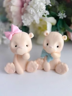 TEDDY BEAR Cake Toppers - FONDANT Edible Cake Topper • £15.99