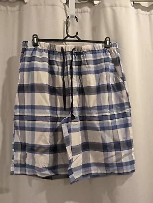 Mens PETER ALEXANDER Blue/White Striped Sleep Shorts - Size XL - BNWOT! • $15