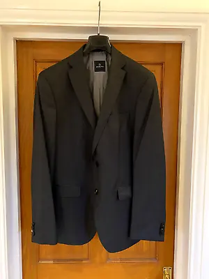 Barutti 100% Super 150s Pure Wool Charcoal Grey Blazer Jacket Size 52 UK 42 R • £30