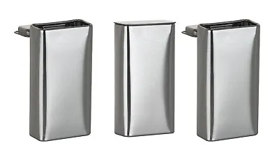 MagnaKoys Rectangular Silver Metal Hinged Lid Tin Containers (3 Pack) • $7.59